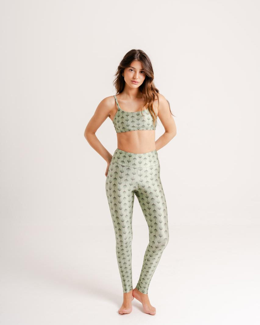 Legging Estampa Wildflower modelo High Waist by BEE GRACIE - CALÇAS Bee Gracie moda fitness feminina