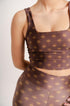 Top Cropped Estampa Oásis by BEE GRACIE - TOPS Bee Gracie moda fitness feminina