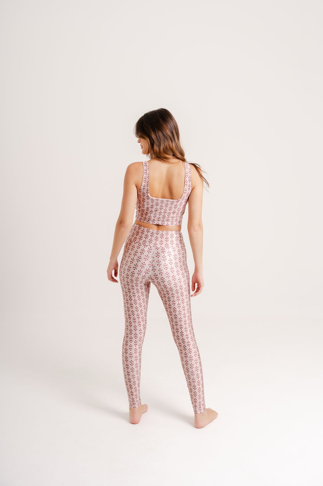 Top Cropped Estampa Blush