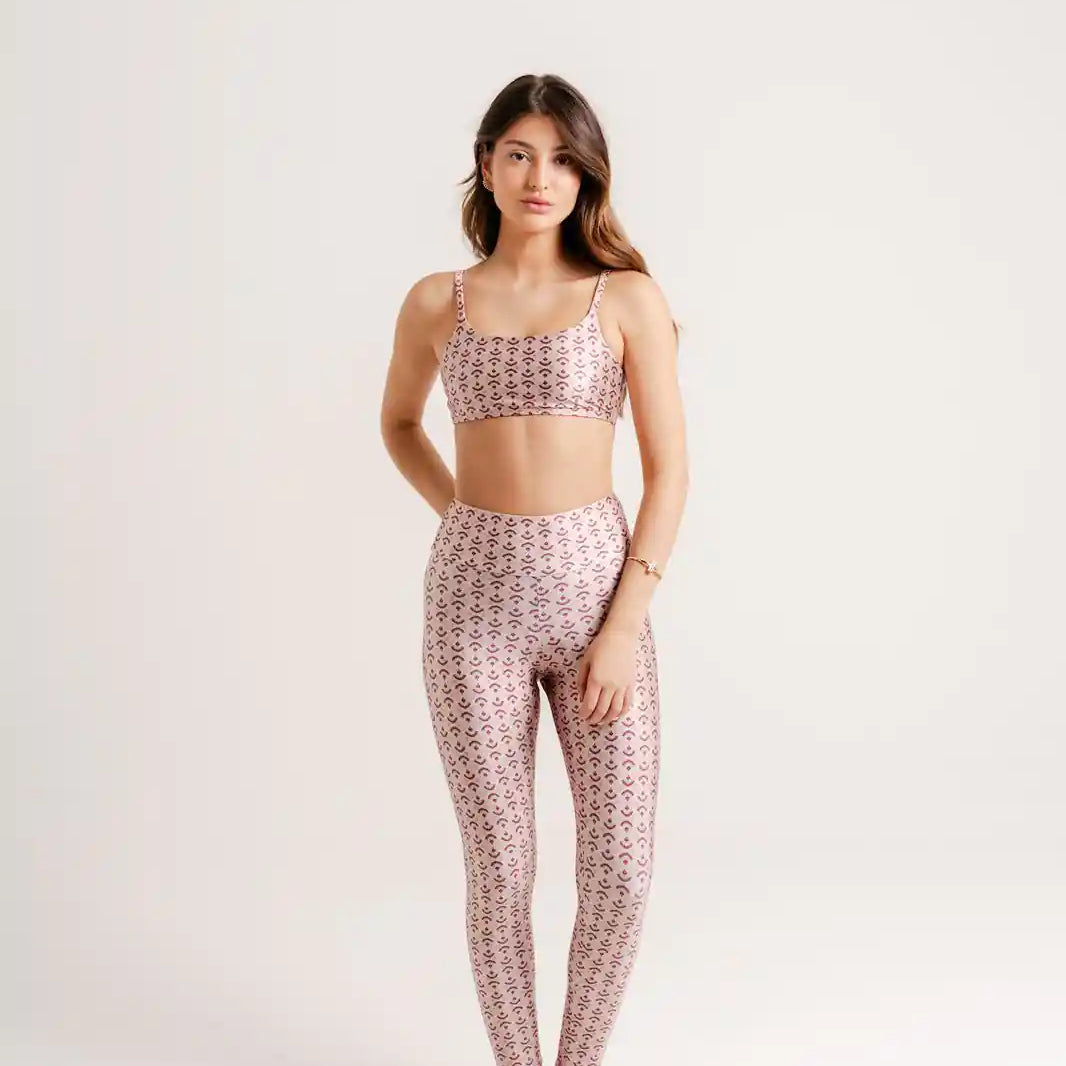Legging Estampa Blush modelo Skin by BEE GRACIE - CALÇAS Bee Gracie moda fitness feminina