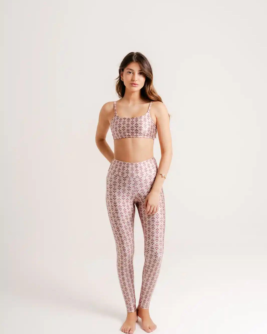 Legging Estampa Blush modelo Skin by BEE GRACIE - CALÇAS Bee Gracie moda fitness feminina