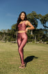 Legging Estampa Flor de Lis  modelo High Waist Bee Gracie moda fitness feminina