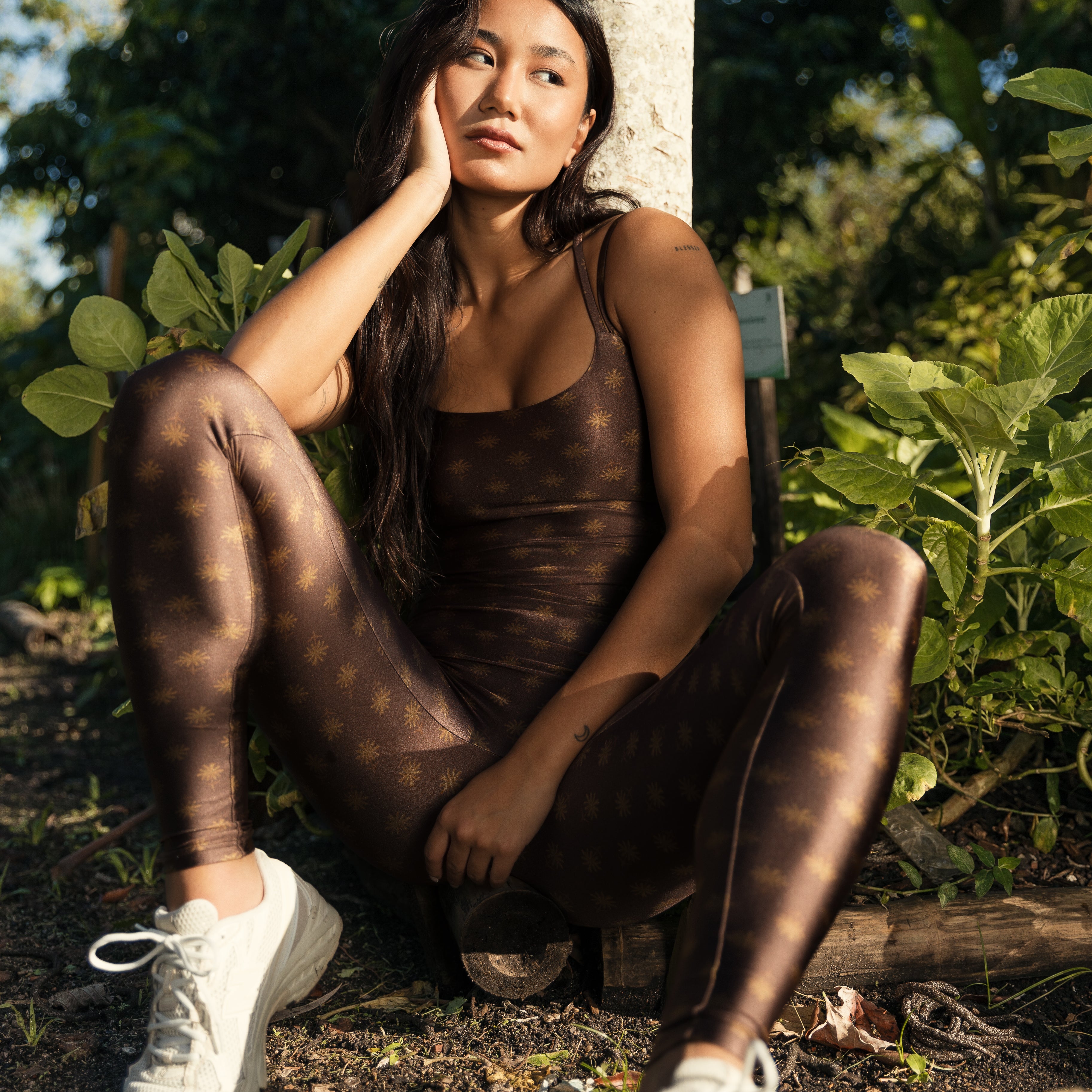 Jumpsuit Zen Estampa Oásis Bee Gracie moda fitness feminina