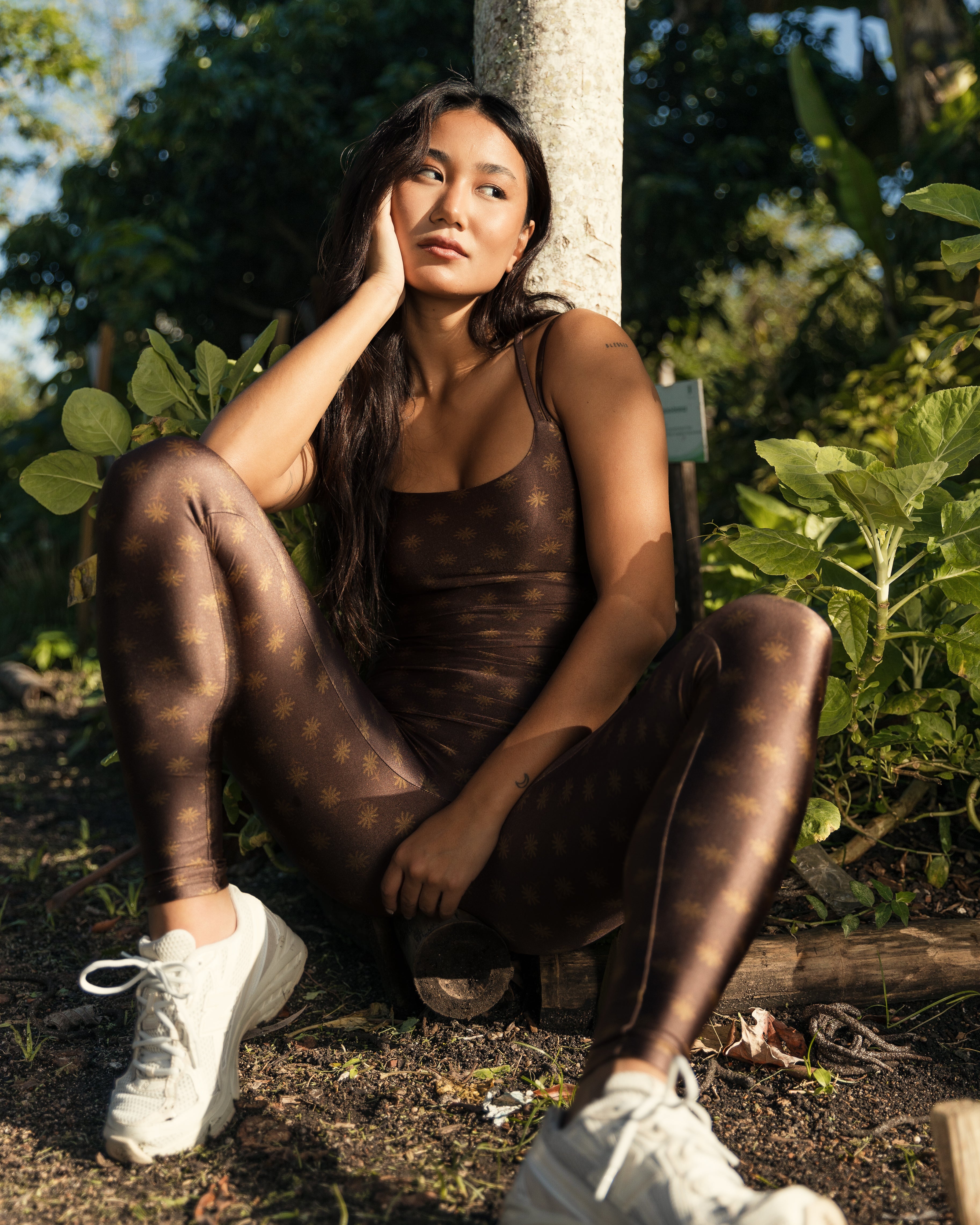 Jumpsuit Zen Estampa Oásis Bee Gracie moda fitness feminina