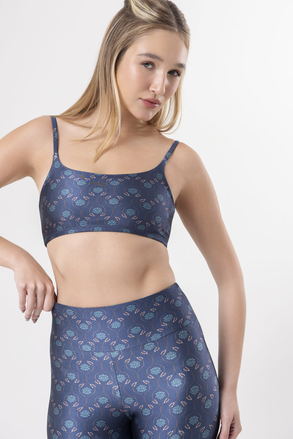 Top Comfort Estampa Blue Lotus