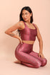 Top Cropped Estampa Flor de Lis Bee Gracie moda fitness feminina