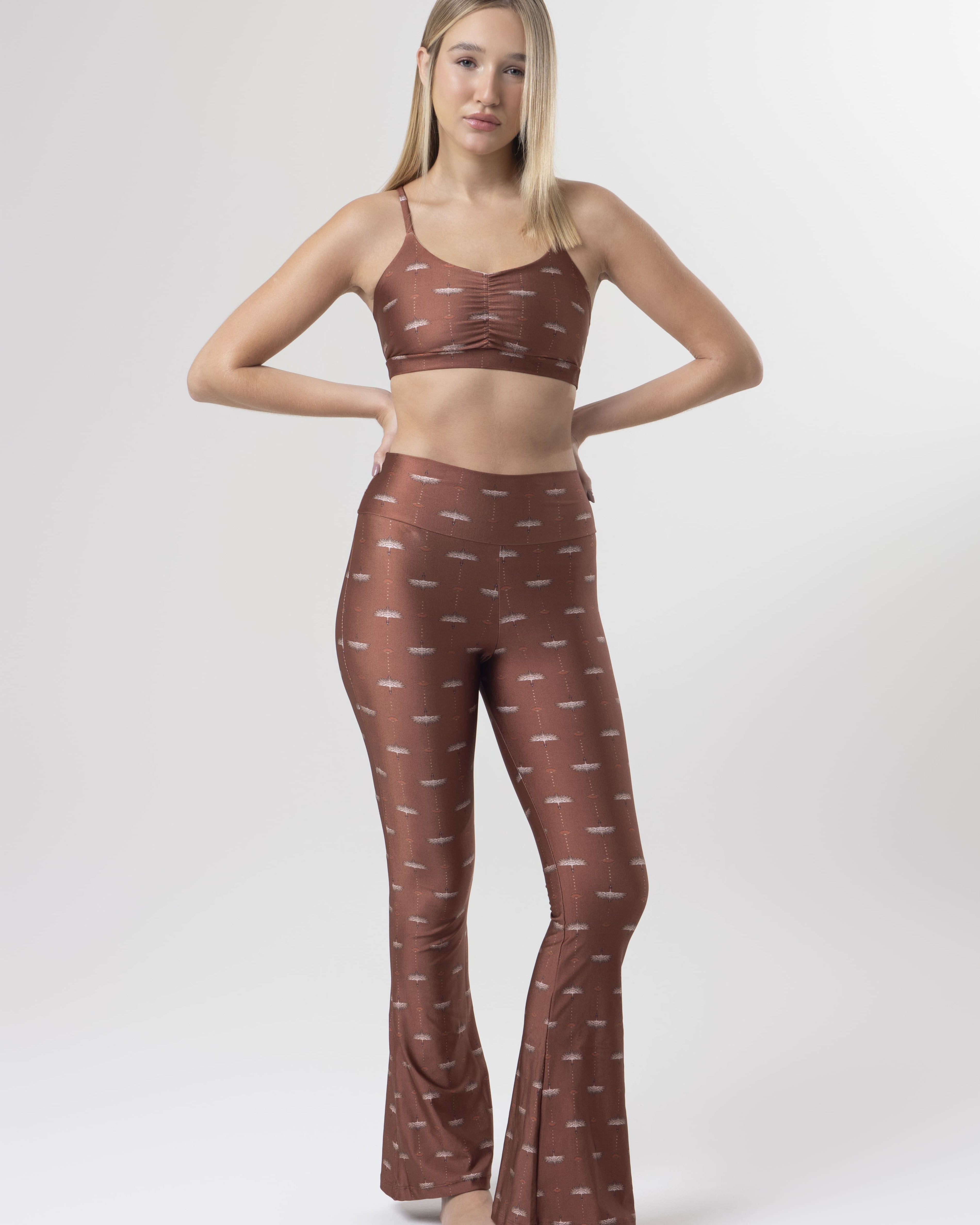 Flare Estampa Tsuru Bee Gracie moda fitness feminina