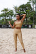 Legging Estampa Golden Breeze  modelo High Waist Bee Gracie moda fitness feminina