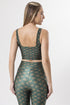 Top Cropped Estampa Green Lotus Bee Gracie moda fitness feminina