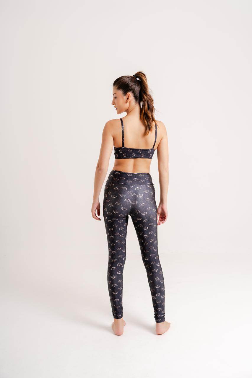 Legging Estampa Dahlia modelo High Waist