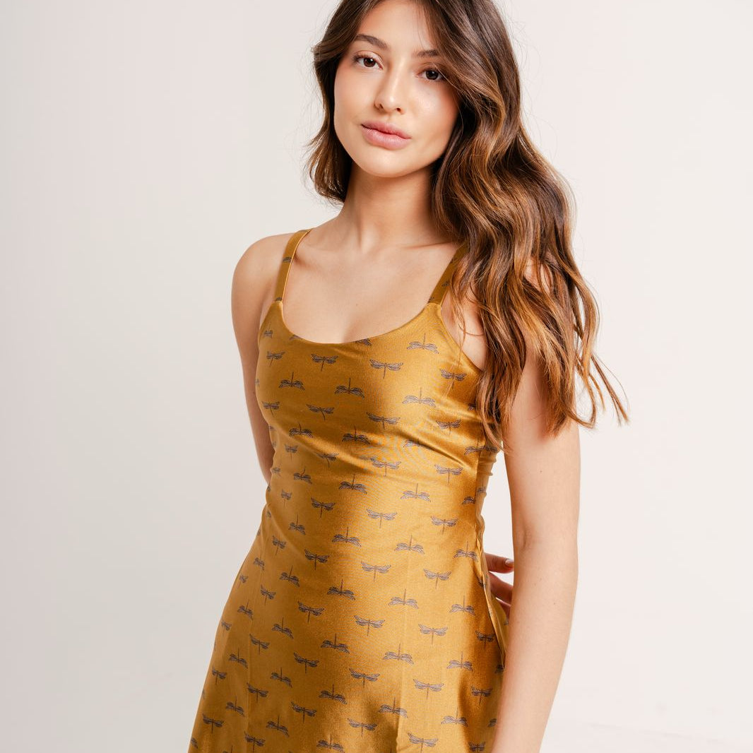 Vestido Chery Estampa Dragonfly by BEE GRACIE - VESTIDOS Bee Gracie moda fitness feminina