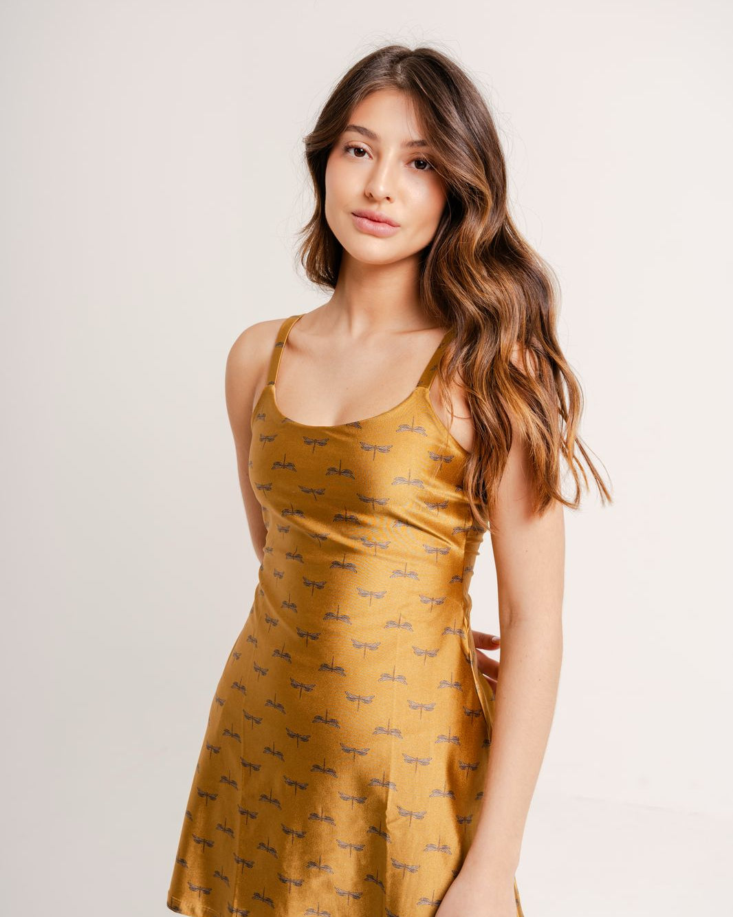 Vestido Chery Estampa Dragonfly by BEE GRACIE - VESTIDOS Bee Gracie moda fitness feminina