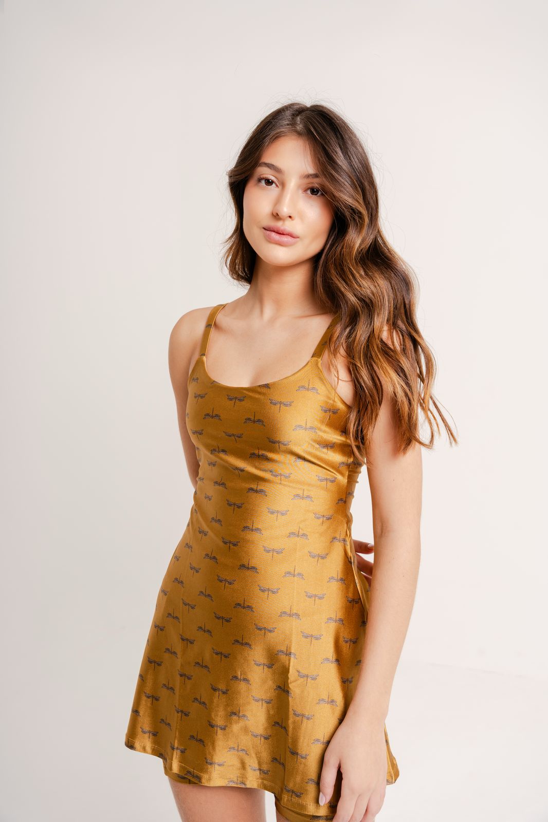 Vestido Chery Estampa Dragonfly