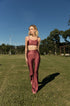 Flare Estampa Flor de Lis Bee Gracie moda fitness feminina