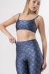 Legging Estampa Blue Lotus modelo High Waist Bee Gracie moda fitness feminina