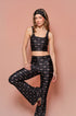 Flare Estampa Tsuru Noir Bee Gracie moda fitness feminina
