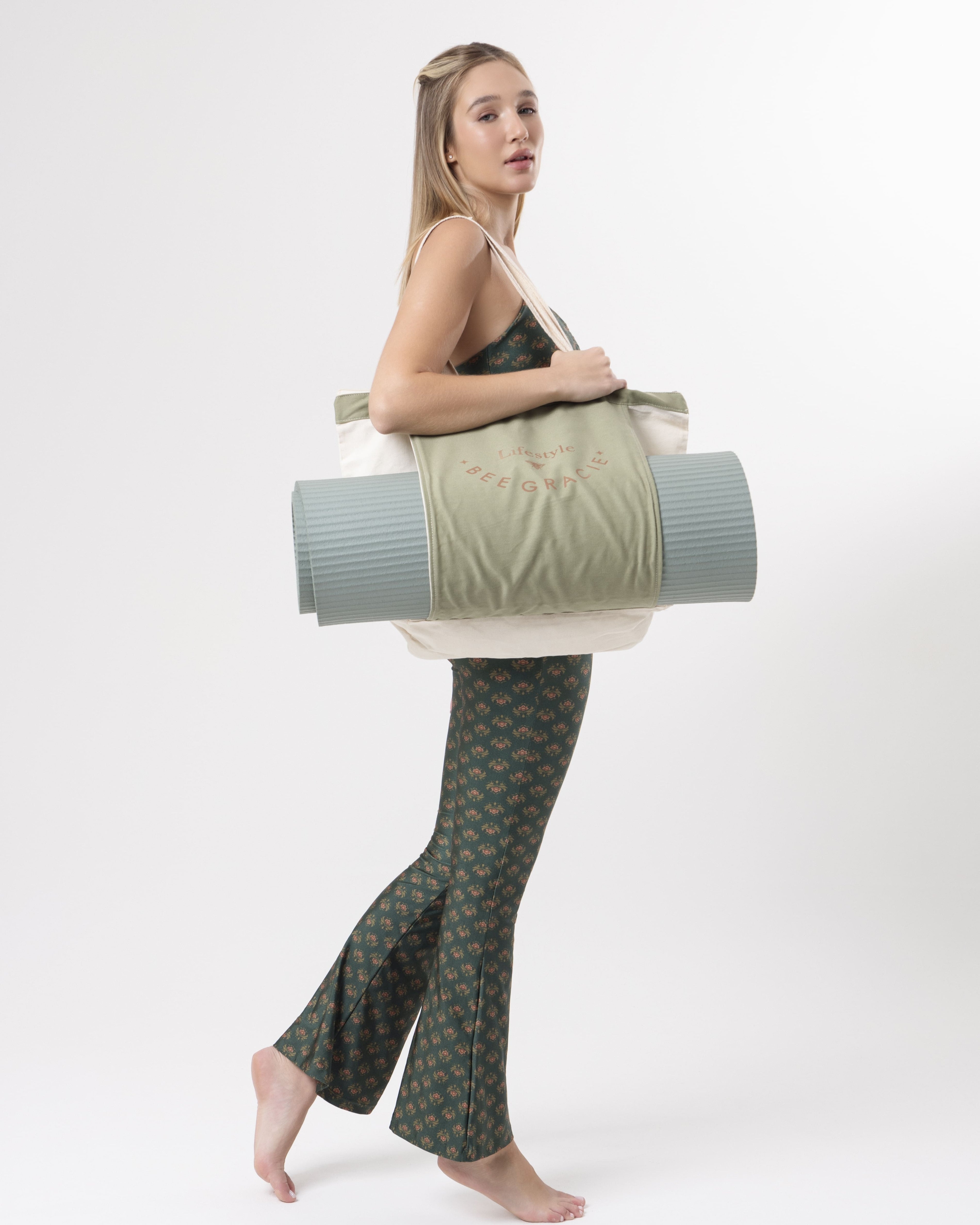 Flare Green  Lotus Bee Gracie moda fitness feminina