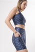 Short Estampa Blue Lotus Bee Gracie moda fitness feminina