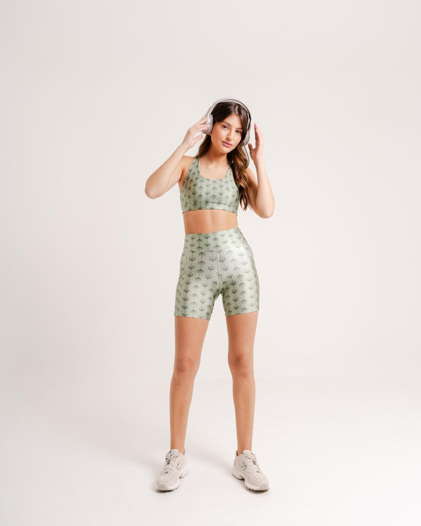 Short Estampa Wildflower by BEE GRACIE - SHORTS Bee Gracie moda fitness feminina