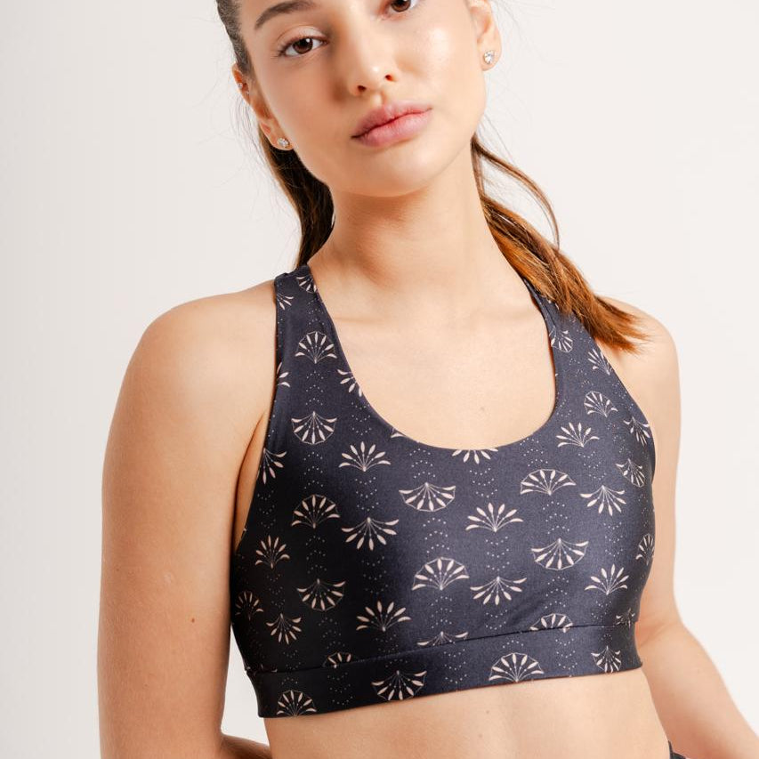 Top Nadador Estampa Dahlia Bee Gracie moda fitness feminina