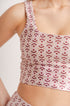 Top Cropped Estampa Blush by BEE GRACIE - TOPS Bee Gracie moda fitness feminina