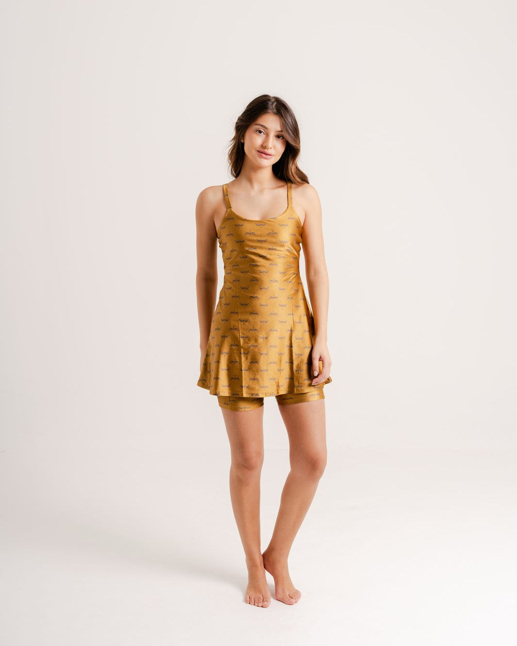 Vestido Chery Estampa Dragonfly by BEE GRACIE - VESTIDOS Bee Gracie moda fitness feminina