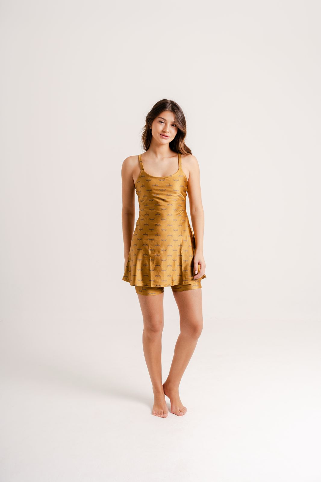 Vestido Chery Estampa Dragonfly