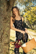 Jumpsuit Zen Estampa Tsuru Noir Bee Gracie moda fitness feminina