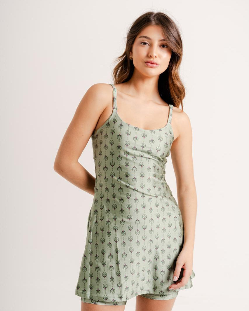 Vestido Chery Estampa Wildflower by BEE GRACIE - VESTIDOS Bee Gracie moda fitness feminina