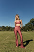 Flare Estampa Flor de Lis Bee Gracie moda fitness feminina