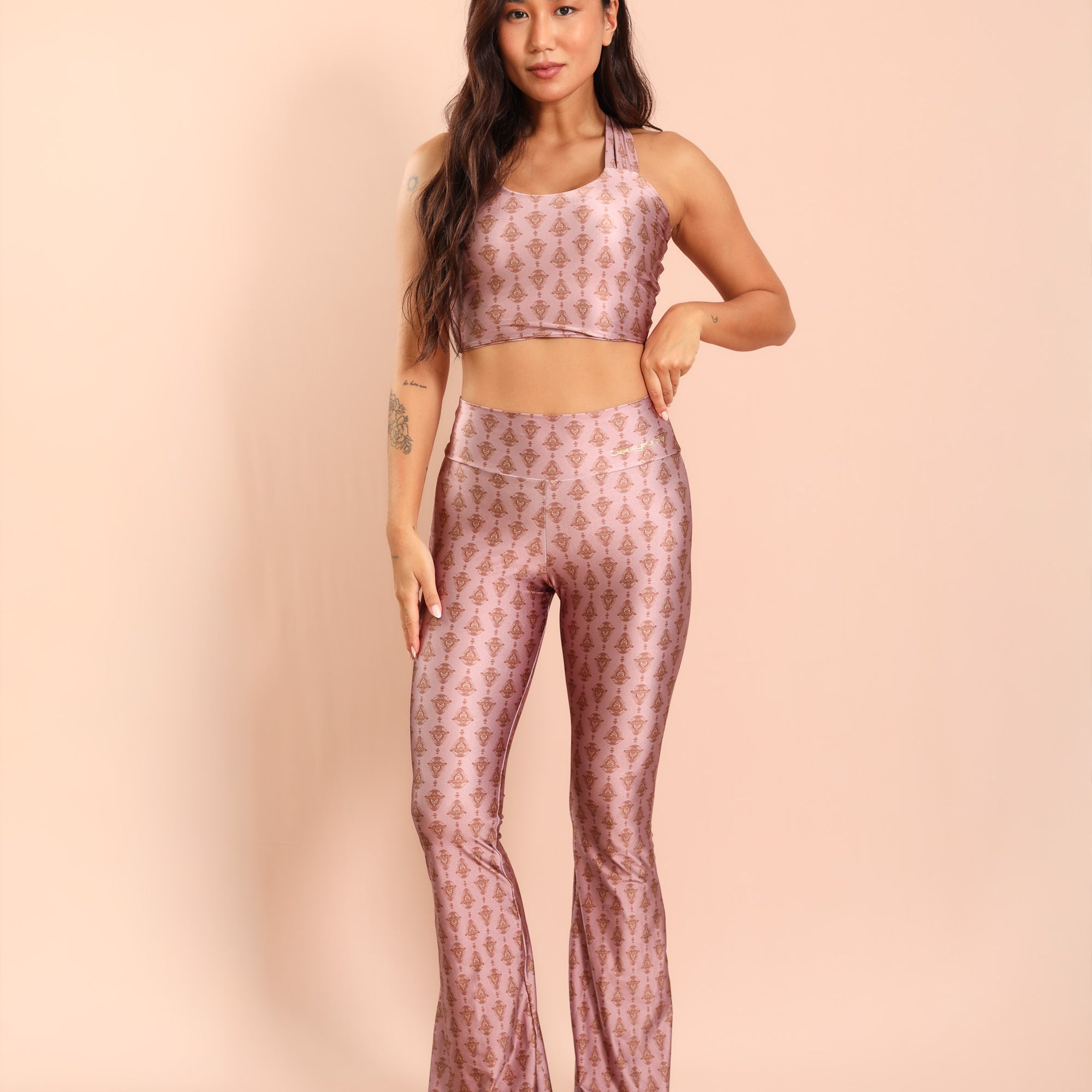 Flare Estampa Boteh Bee Gracie moda fitness feminina