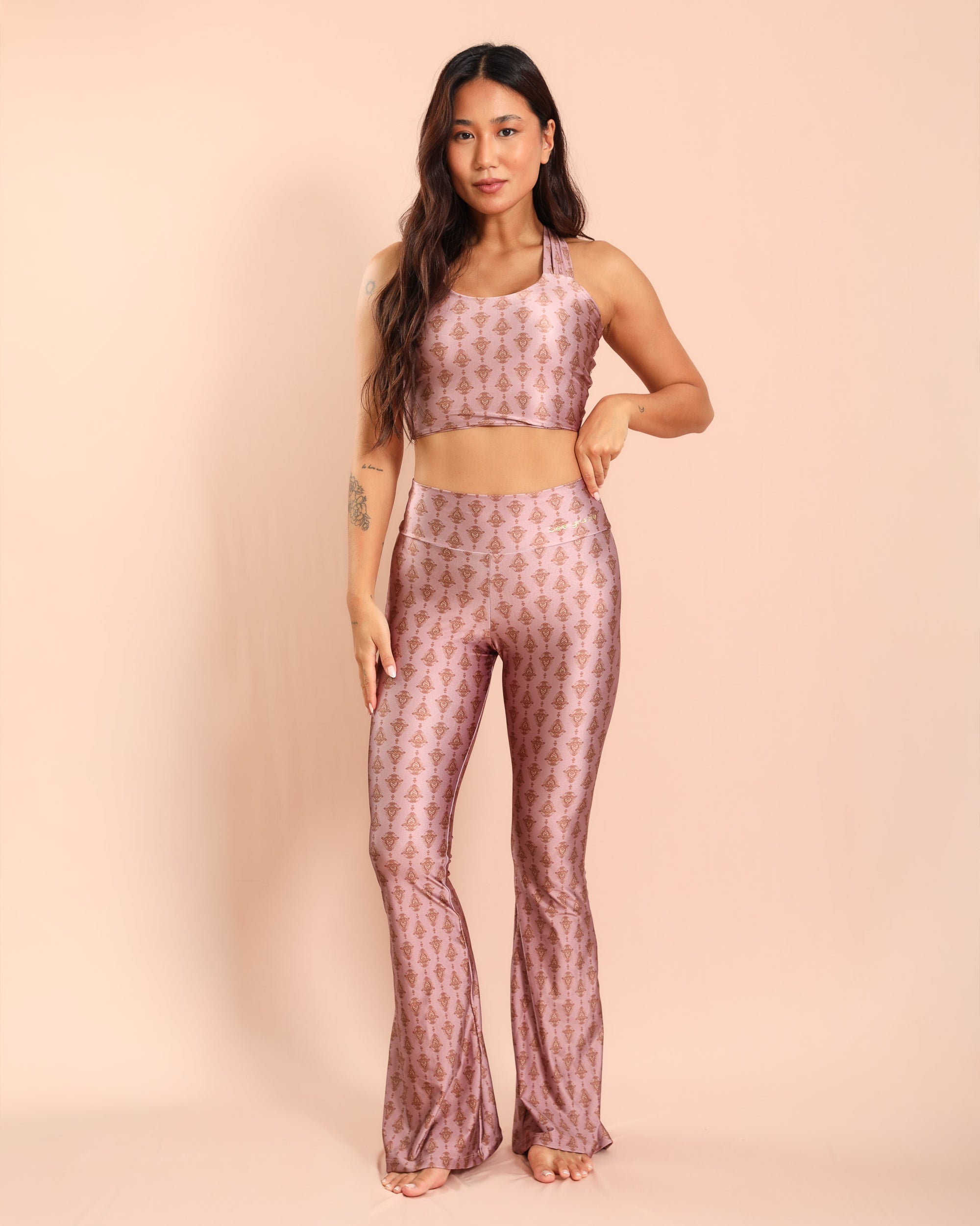 Flare Estampa Boteh Bee Gracie moda fitness feminina
