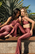 Flare Estampa Flor de Lis Bee Gracie moda fitness feminina