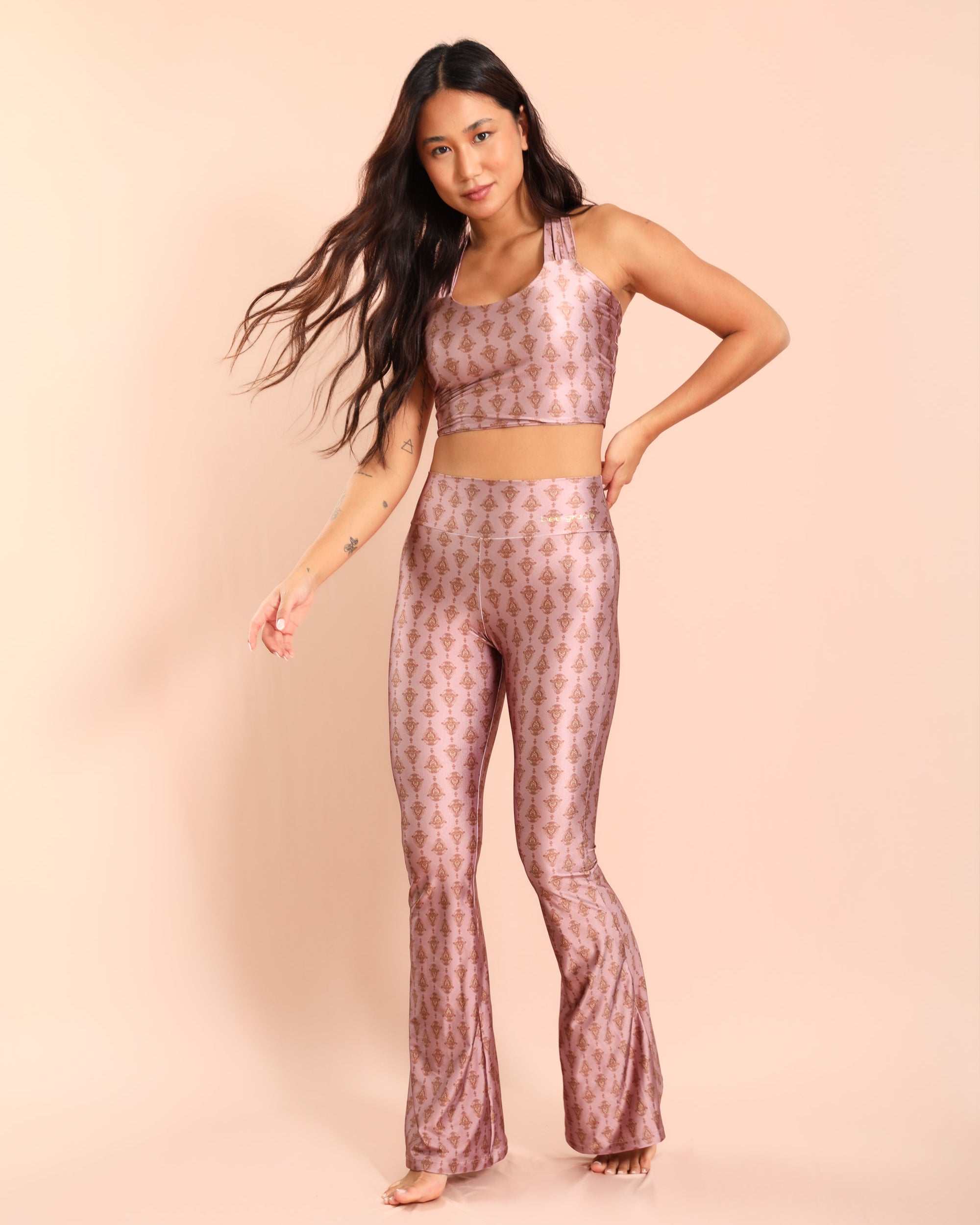 Flare Estampa Boteh Bee Gracie moda fitness feminina