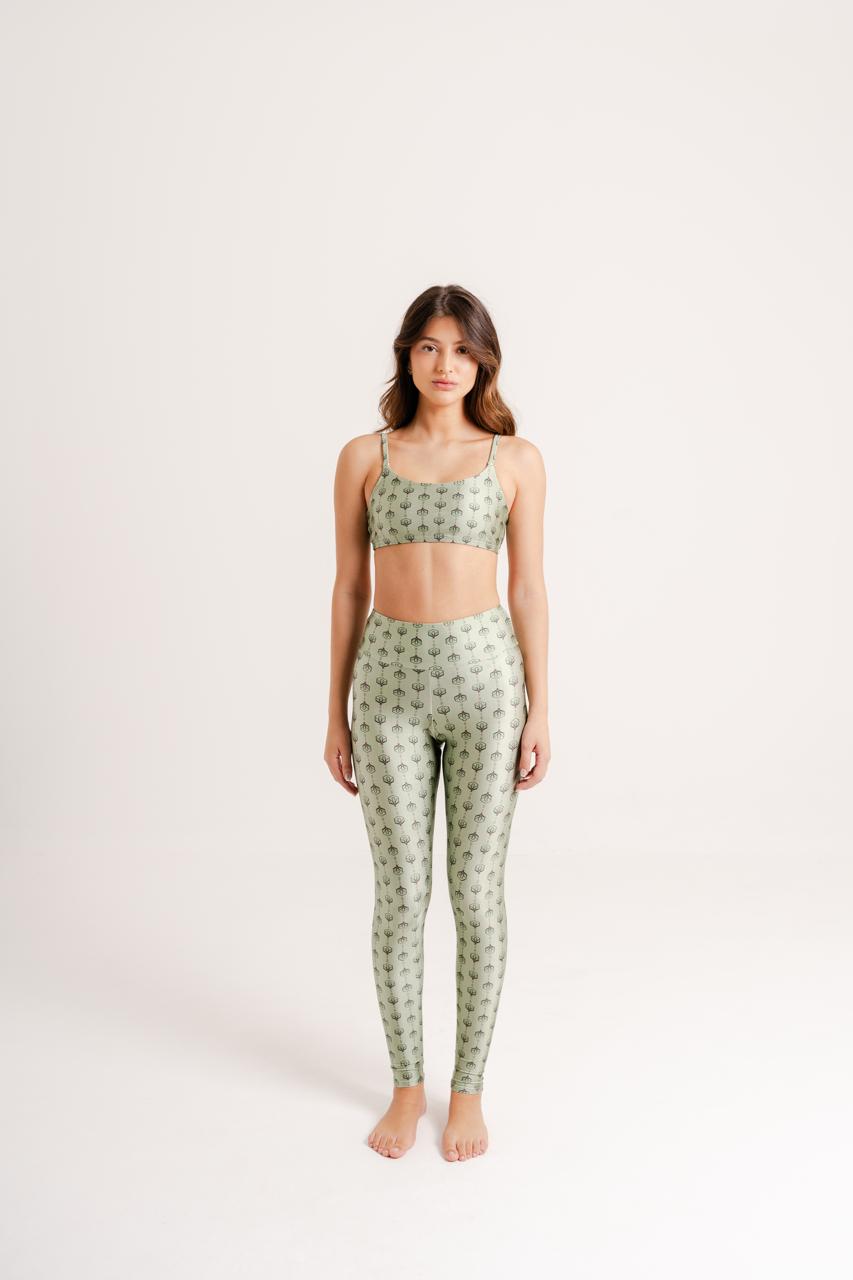 Legging Estampa Wildflower modelo High Waist