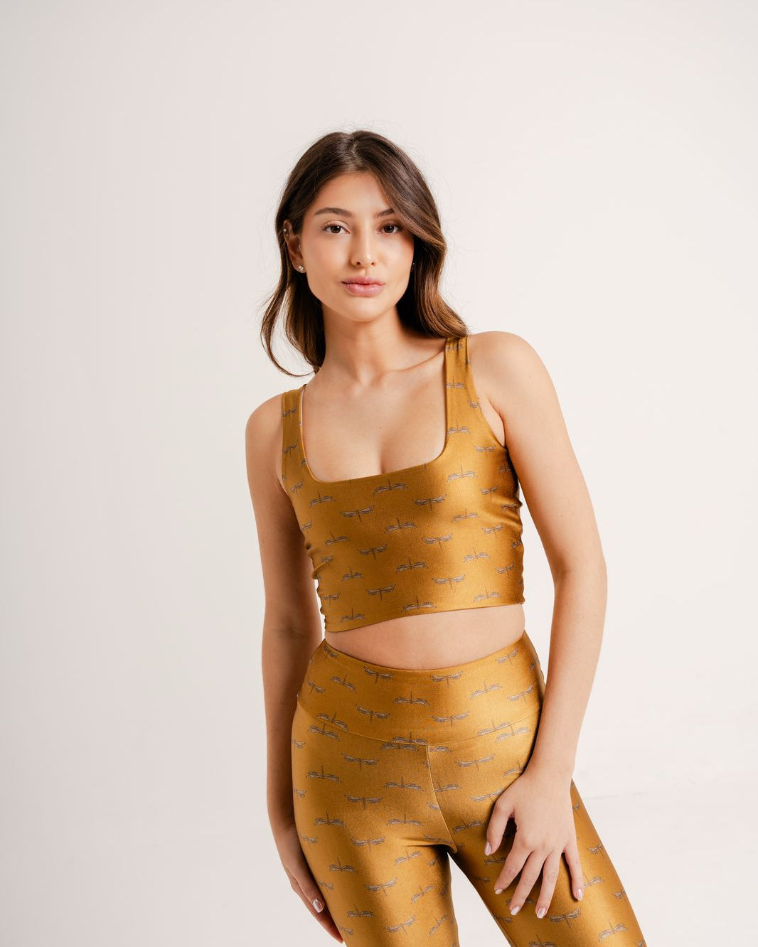 Top Cropped Estampa Dragonfly by BEE GRACIE - TOPS Bee Gracie moda fitness feminina
