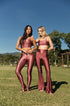 Legging Estampa Flor de Lis  modelo High Waist Bee Gracie moda fitness feminina