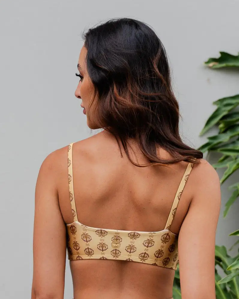 Top Comfort Estampa Golden Breeze Bee Gracie moda fitness feminina
