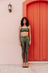 Legging Estampa Green Lotus modelo Skin Bee Gracie moda fitness feminina