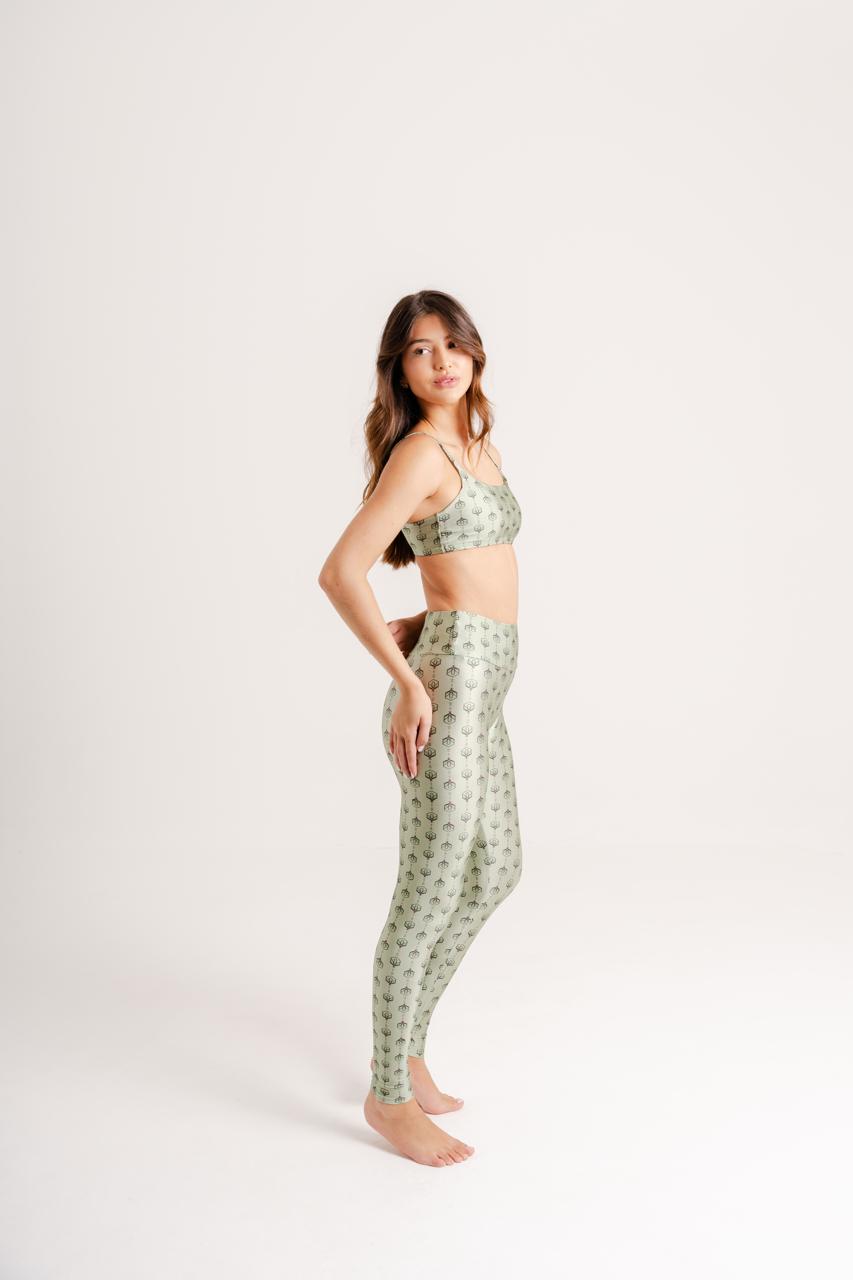 Legging Estampa Wildflower modelo High Waist