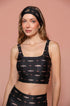 Top Cropped Estampa Tsuru Noir Bee Gracie moda fitness feminina