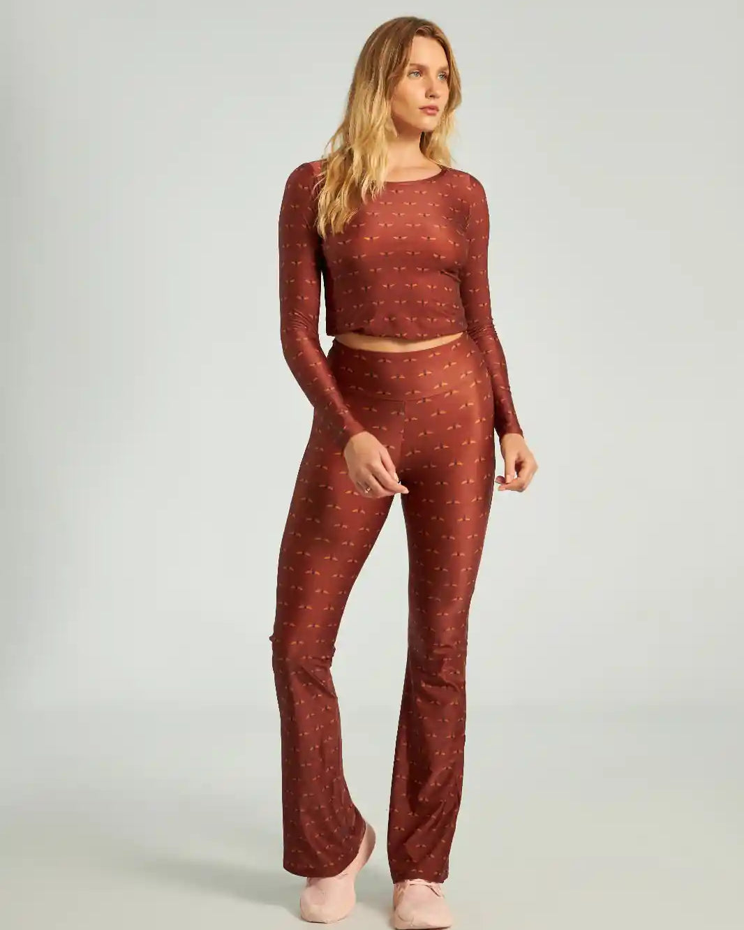 Flare Honeycomb Bee Gracie moda fitness feminina