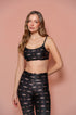 Top Comfort Estampa Tsuru Noir Bee Gracie moda fitness feminina