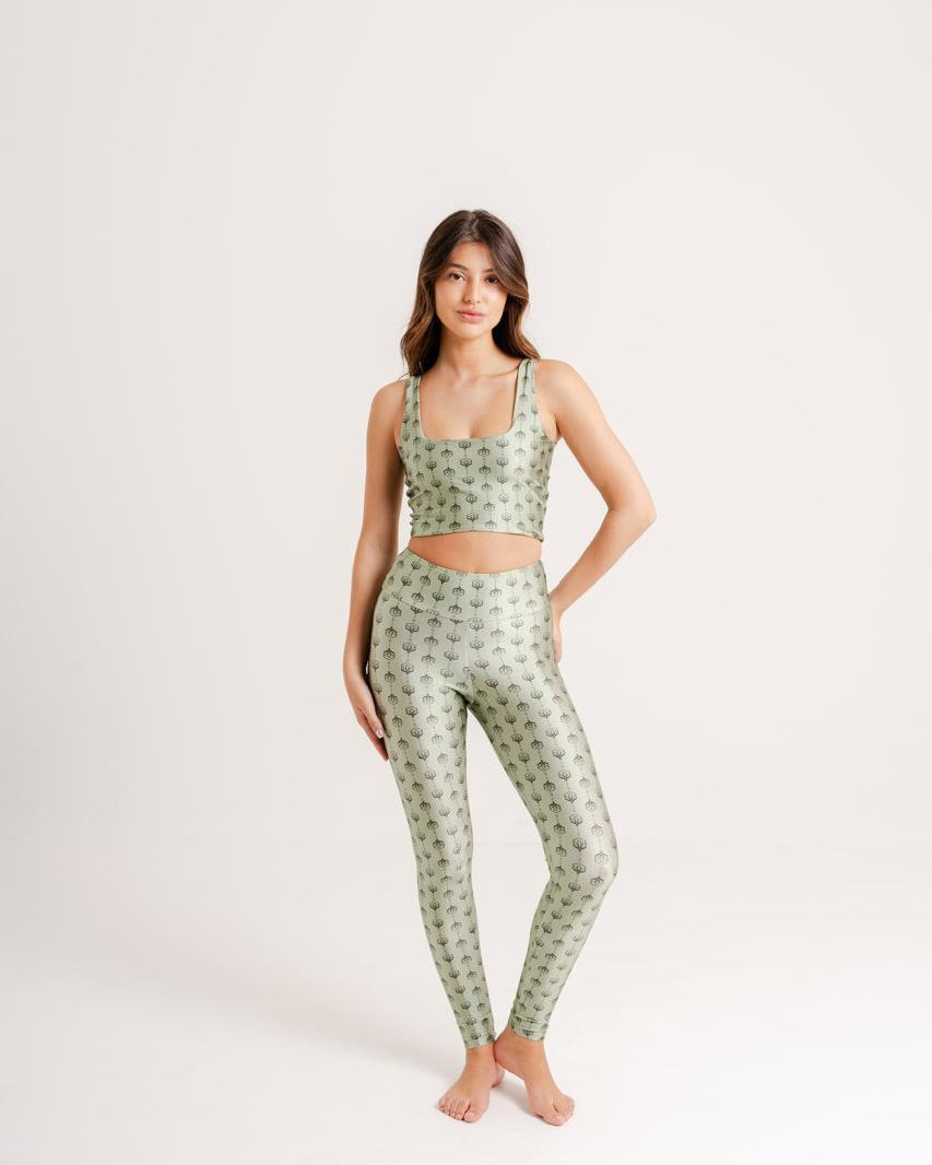 Legging Estampa Wildflower modelo Skin by BEE GRACIE - CALÇAS Bee Gracie moda fitness feminina