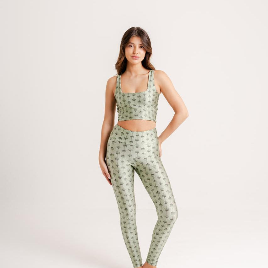 Legging Estampa Wildflower modelo Skin by BEE GRACIE - CALÇAS Bee Gracie moda fitness feminina