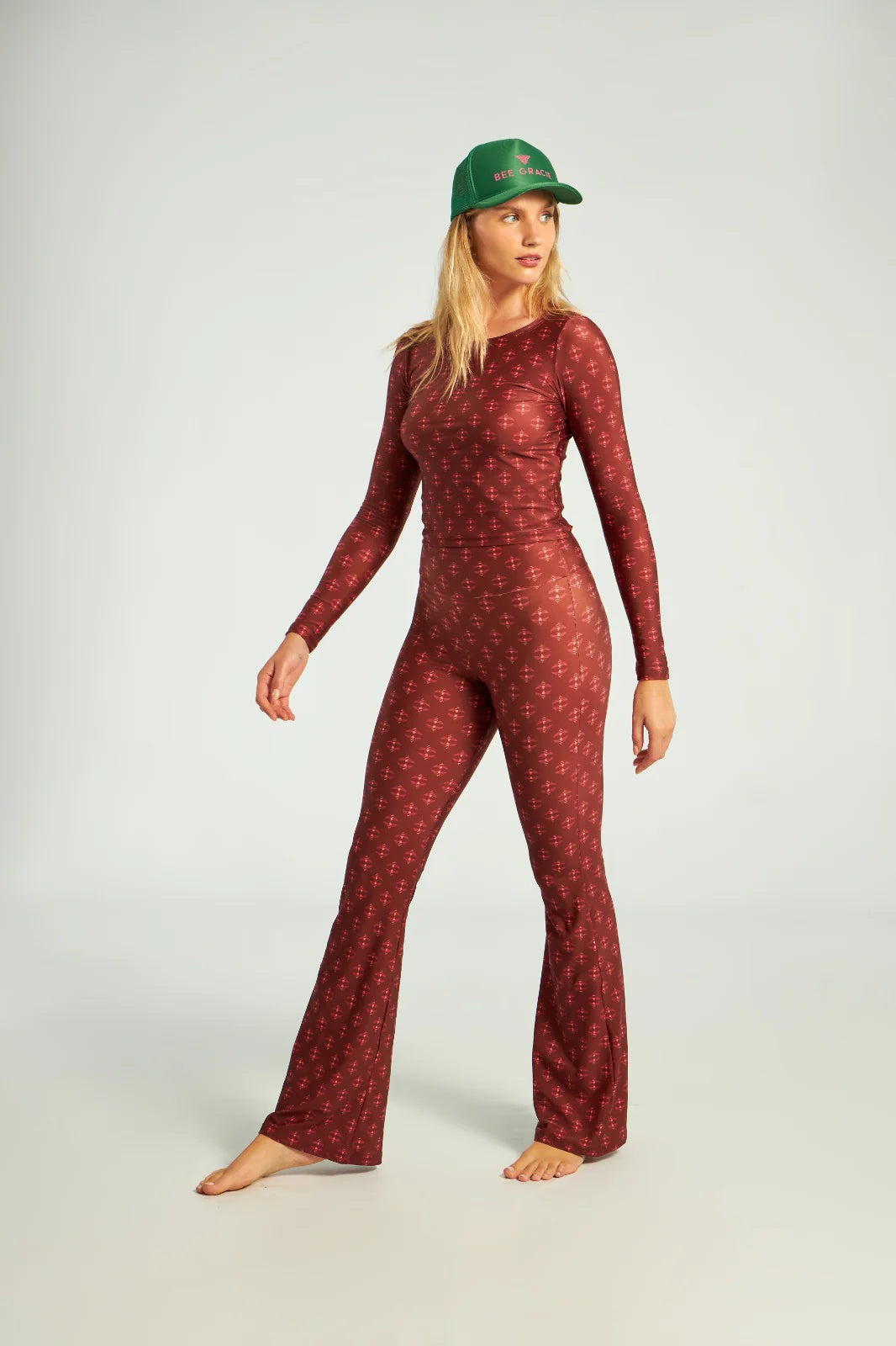 Calça Flare Teddy Bear Pink