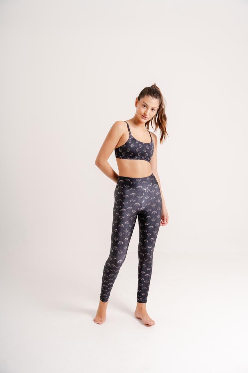 Legging Estampa Dahlia modelo High Waist