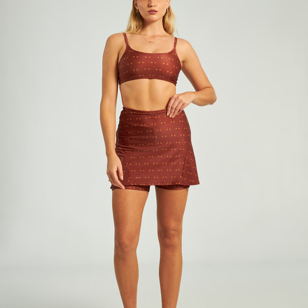 Honeycomb Tennis Skirt  Bee Gracie moda fitness feminina