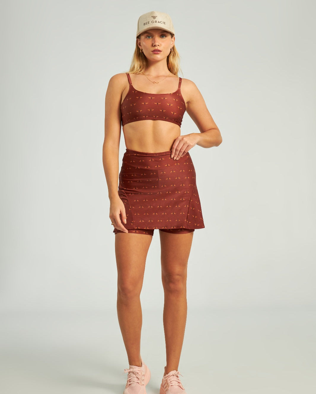 Saia Tênis Honeycomb Bee Gracie moda fitness feminina