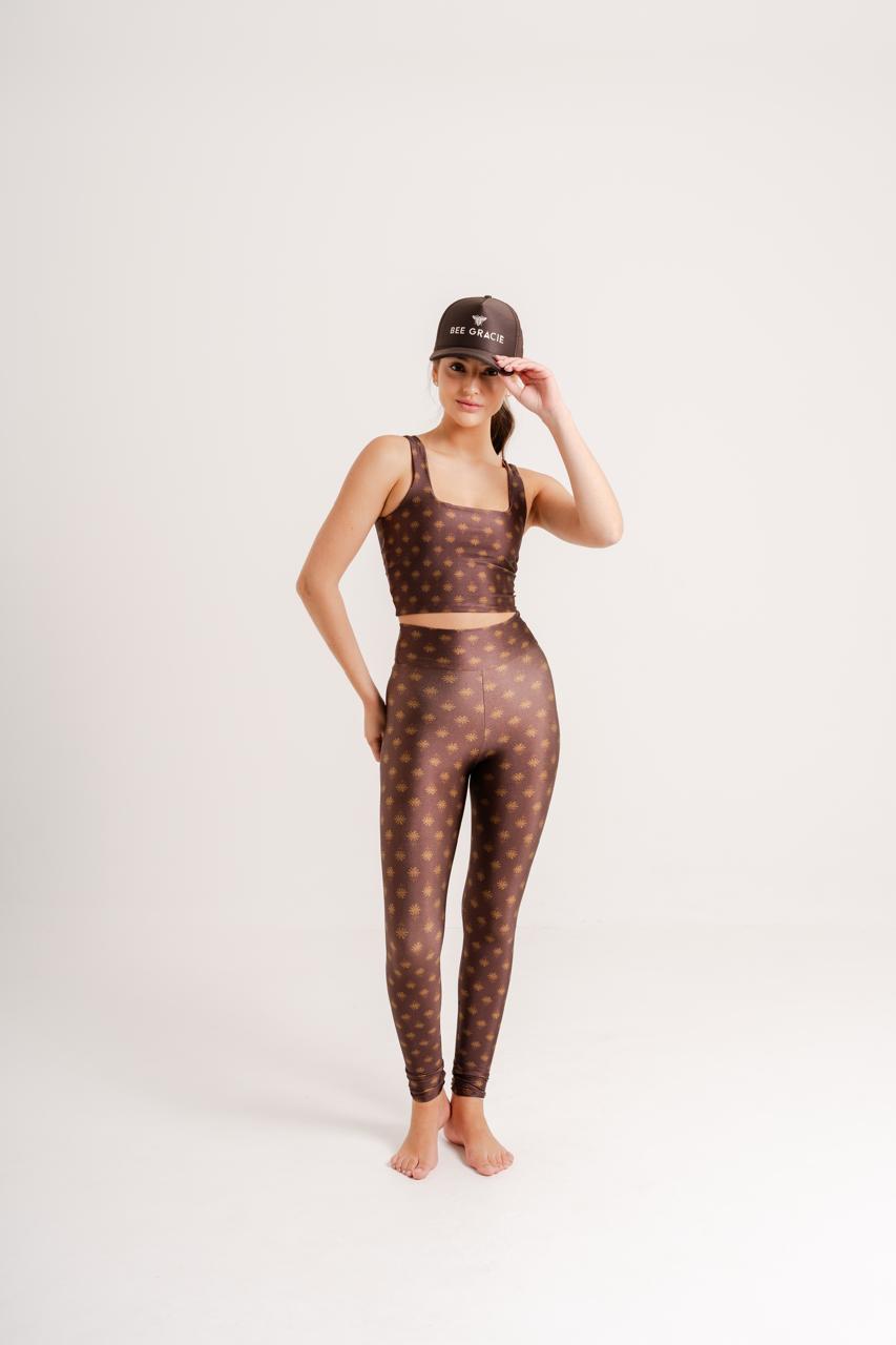 Legging Estampa Oásis modelo High Waist
